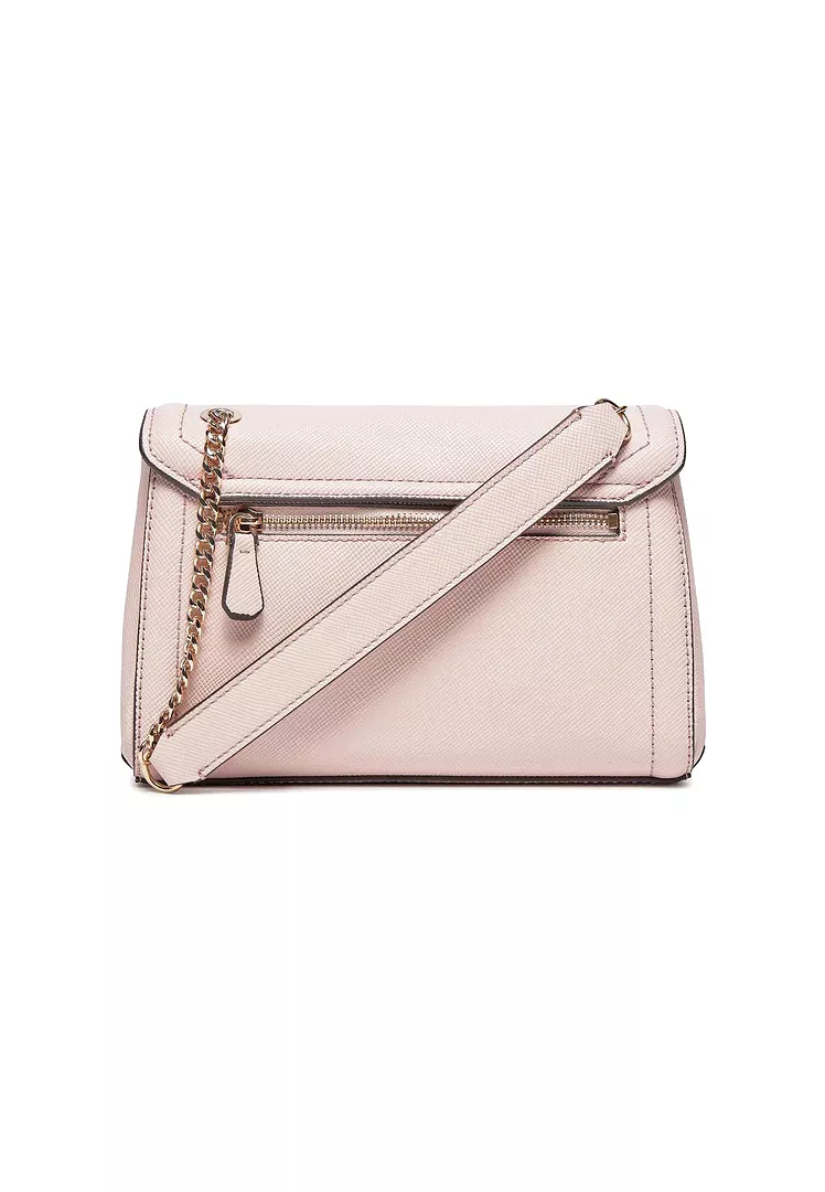 GUESS Noelle Convertible Crossbody Bag Light Rose