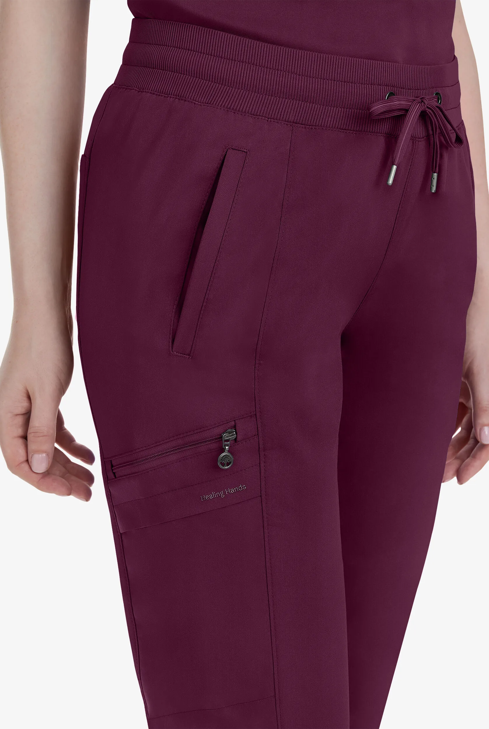 Healing Hands Purple Label Toby Women's 7-Pocket STRETCH Jogger Drawstring Scrub Pant