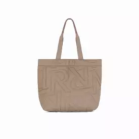 INITIAL QUILTED TOTE BAG 'MUSHROOM'