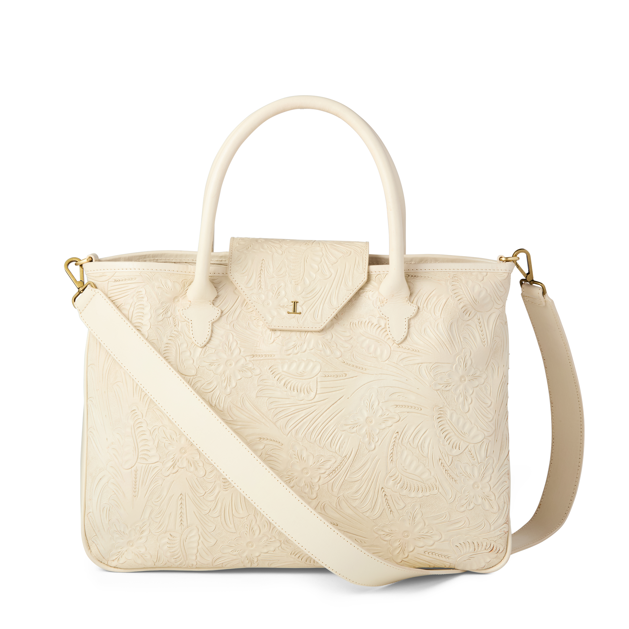 Intagliare Travel Tote :: Glitz Cream