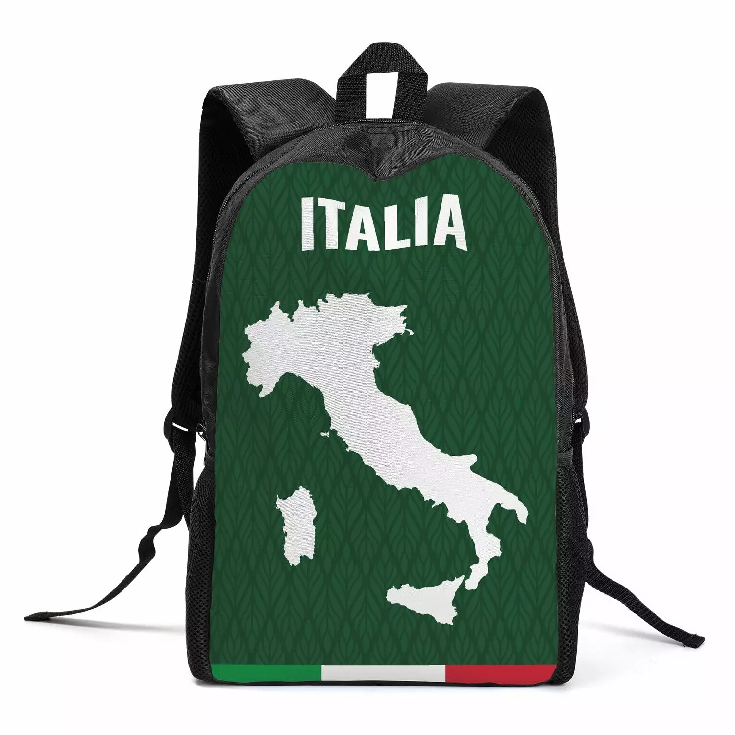 Italy School Backpack Green