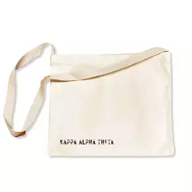 Kappa Alpha Theta Sorority Messenger Bag with Cross Body Strap