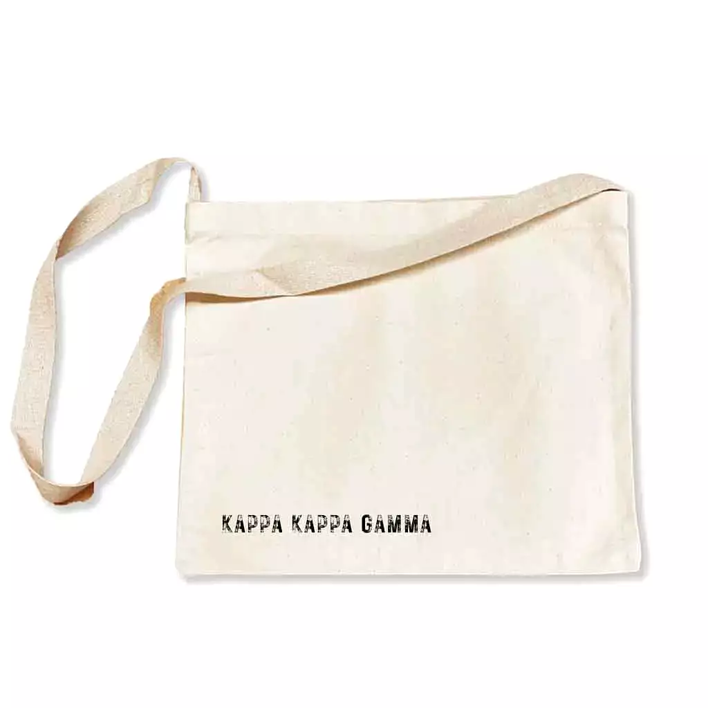 Kappa Kappa Gamma Sorority Messenger Bag with Cross Body Strap