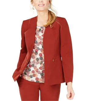 Kasper Womens Collarless Blazer Jacket