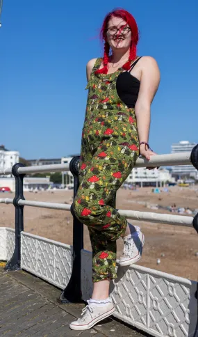 Katie Abey Mushroom Dungarees