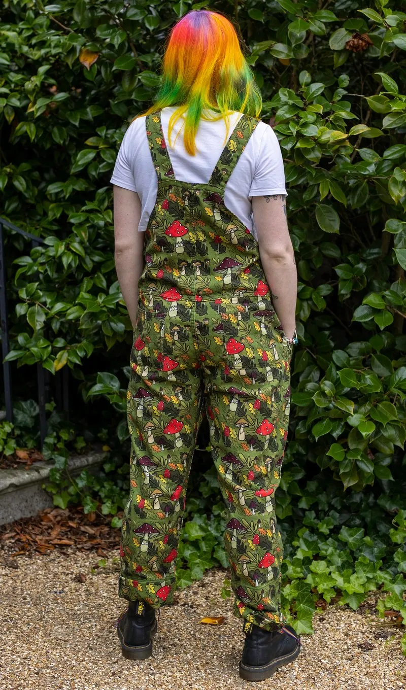 Katie Abey Mushroom Dungarees