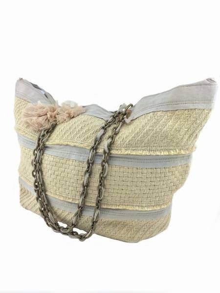 Lanvin Woven Jute Large Beach Tote Bag