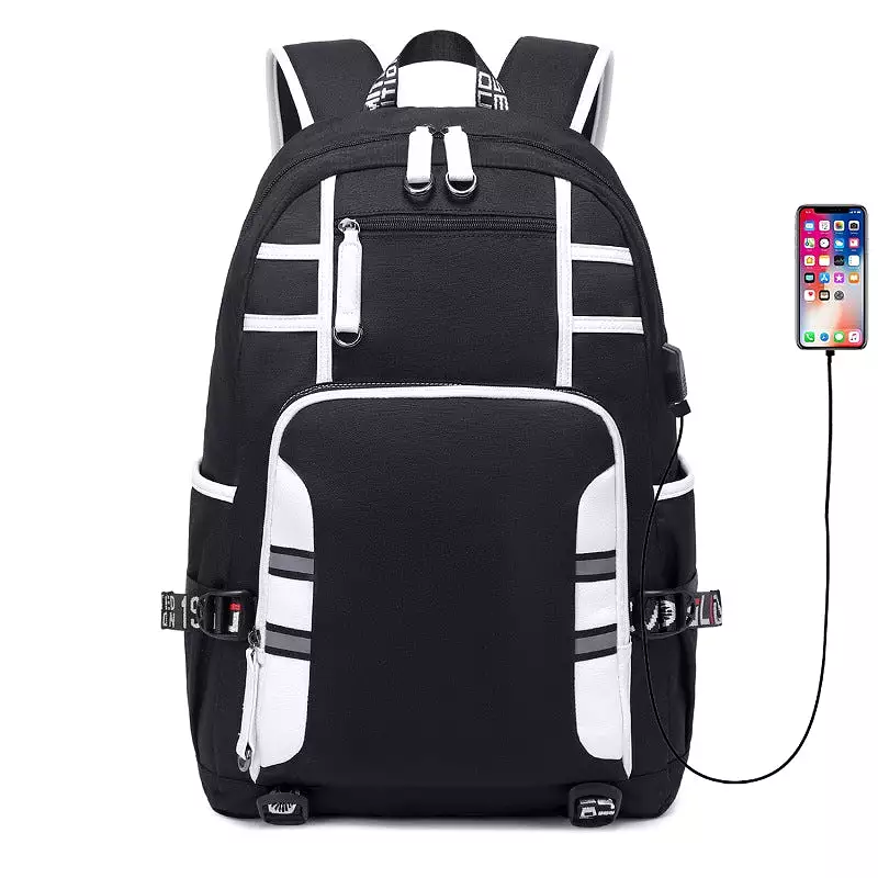 Large capacity travel men's printed computer backpack for men