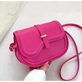 Leather Flap Crossbody Handbag