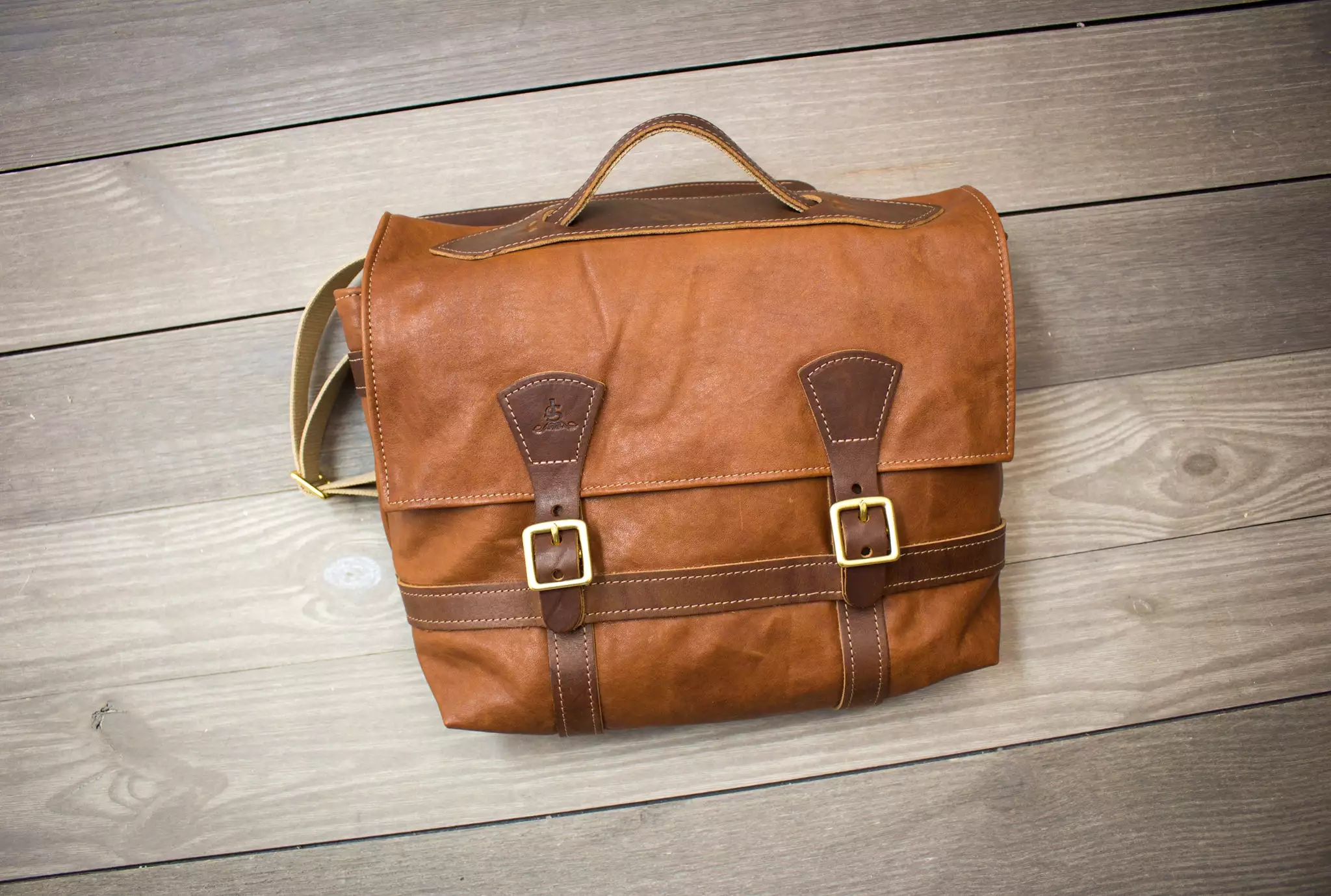 Leather Messenger Bag