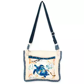 Lena Indigo Turtles Crossbody