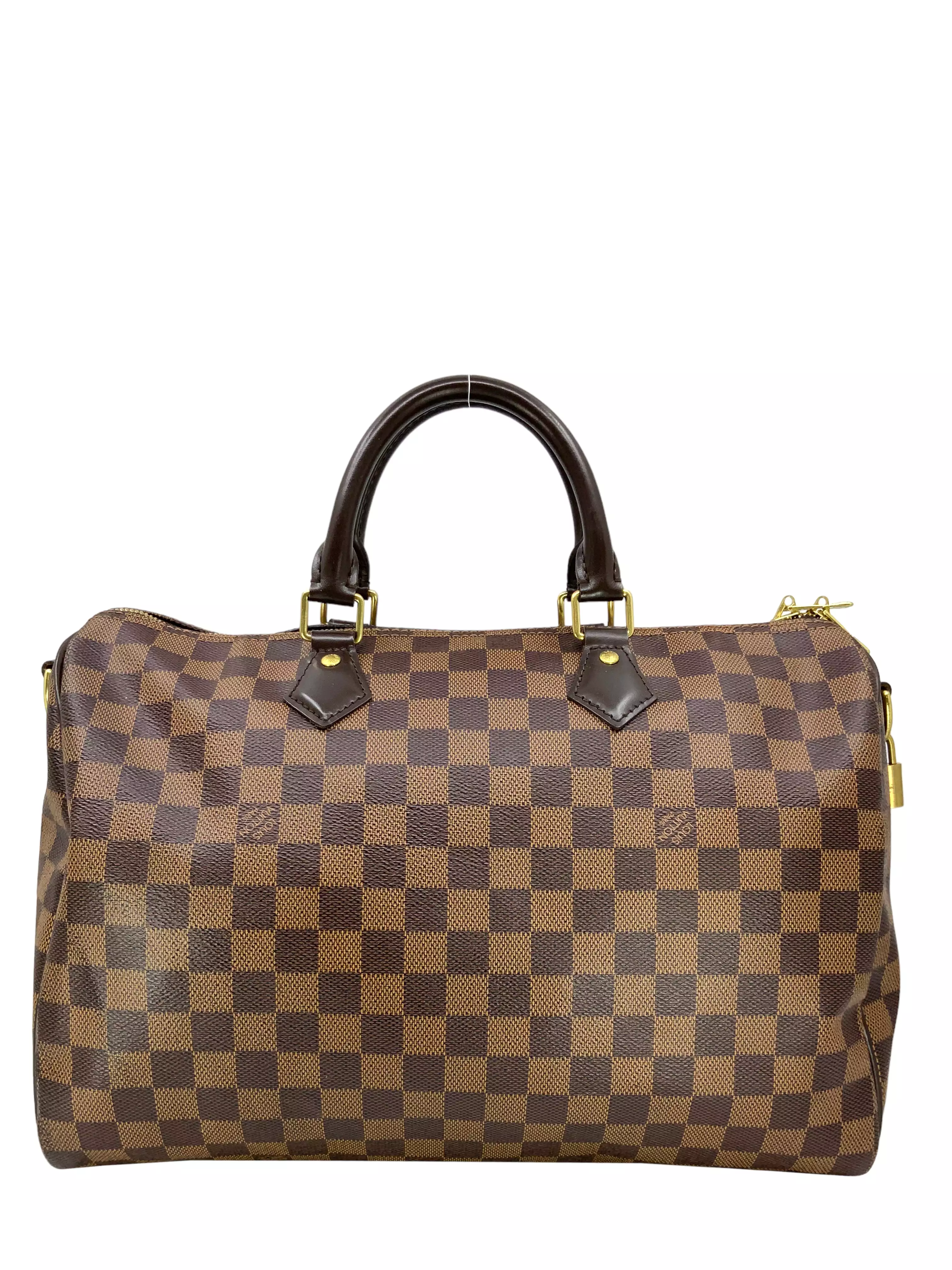 Louis Vuitton Damier Ebene Speedy Bandouliere 35 Bag