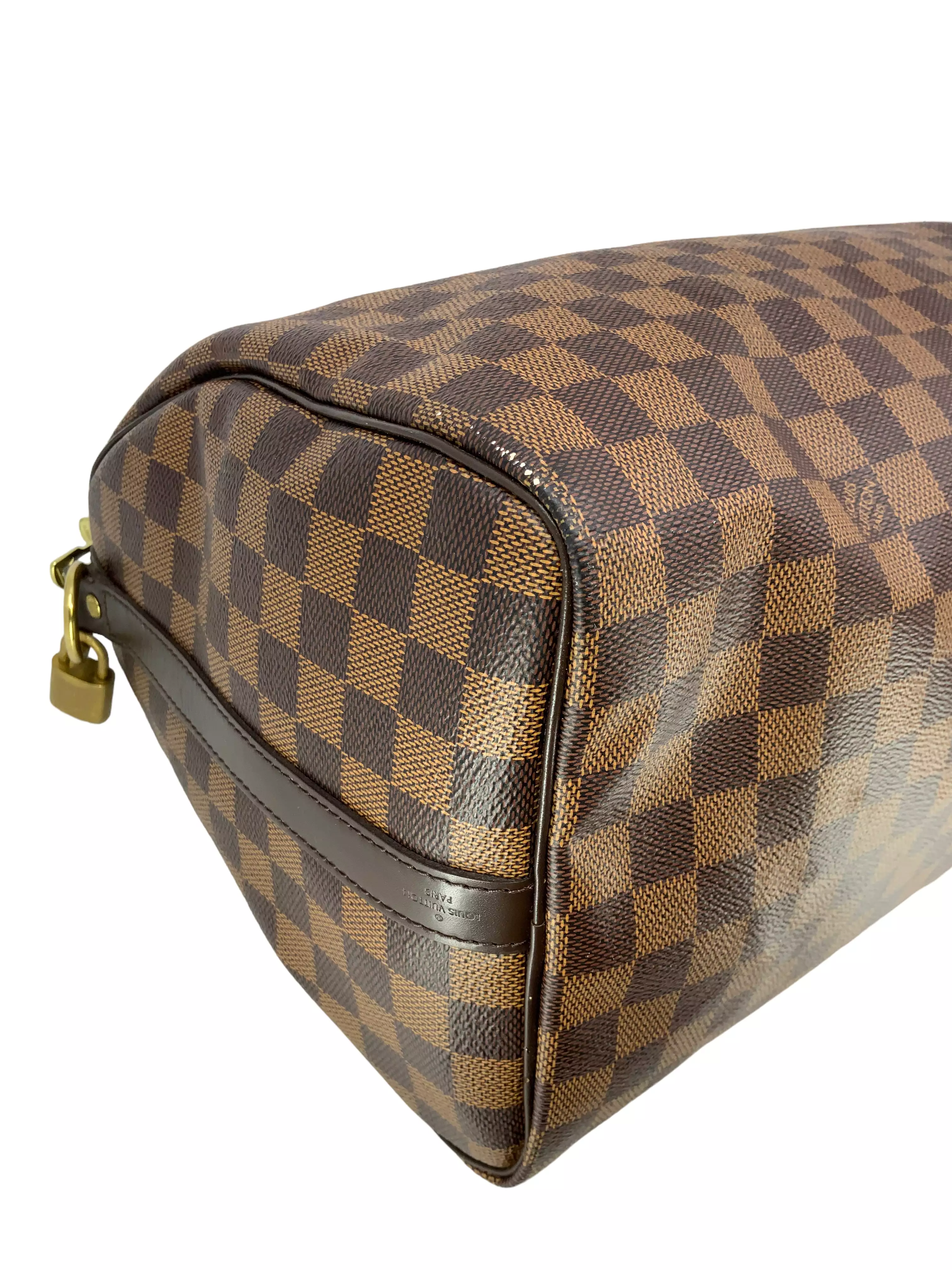 Louis Vuitton Damier Ebene Speedy Bandouliere 35 Bag