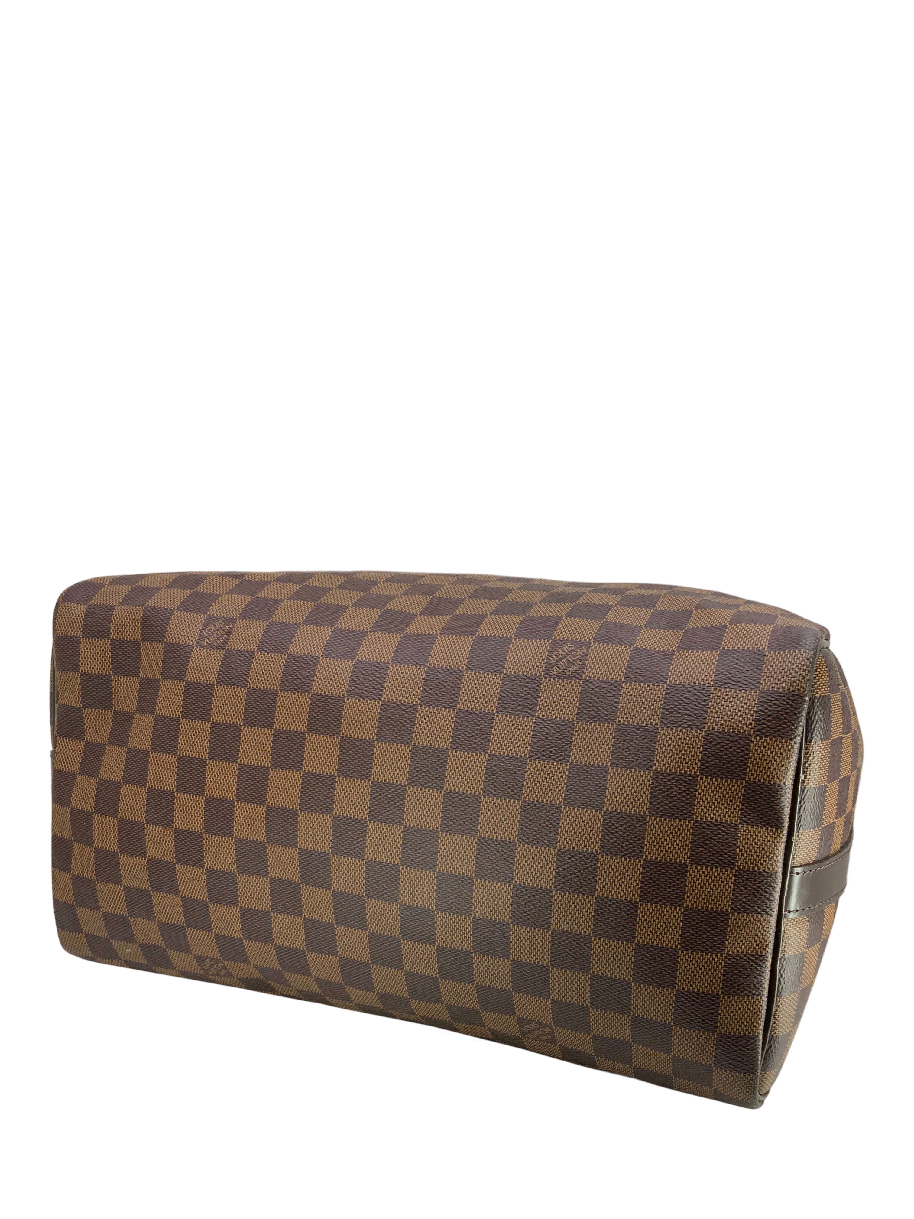 Louis Vuitton Damier Ebene Speedy Bandouliere 35 Bag