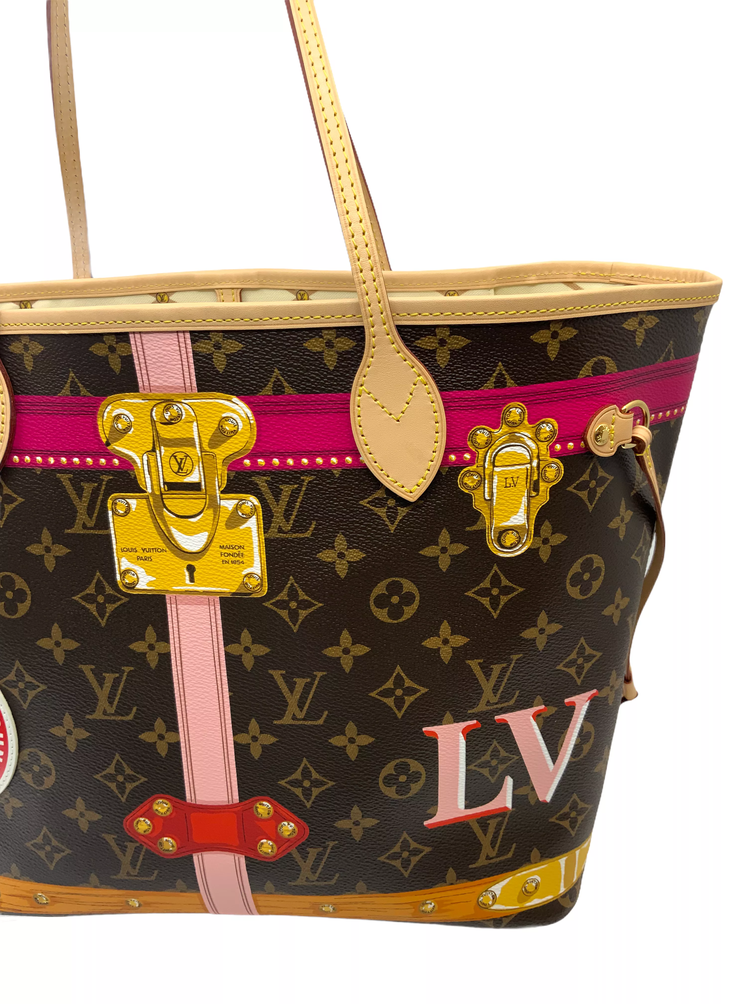 Louis Vuitton Summer Trunks Neo Neverfull MM Tote NEW