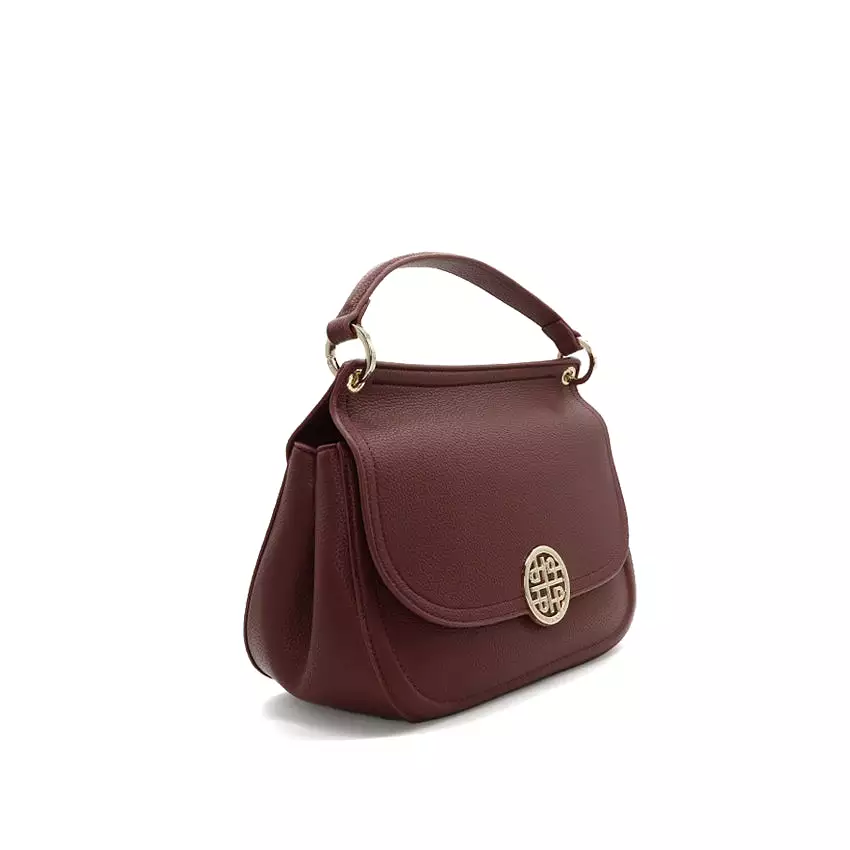 Marielle Satchel (L) Women's Bag - Wine