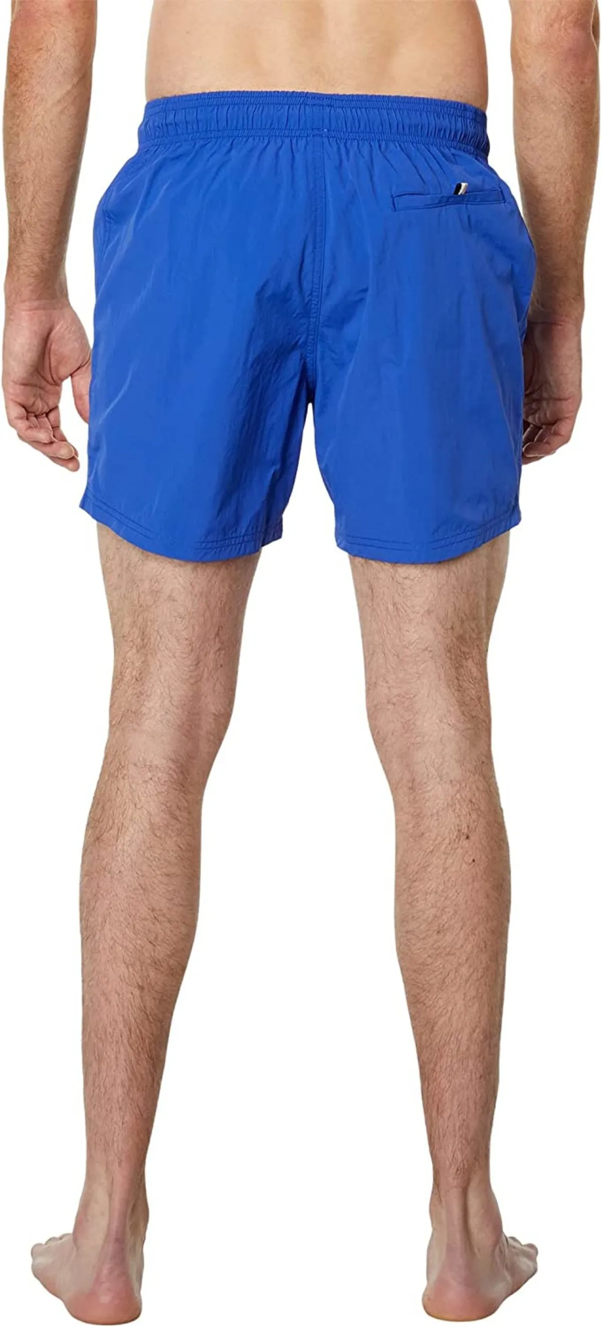 Men Standard Octopus Trunks Drawstring Swim Shorts - Blue Aegean