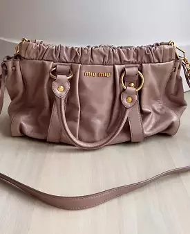 Miu Miu two way leather satchel