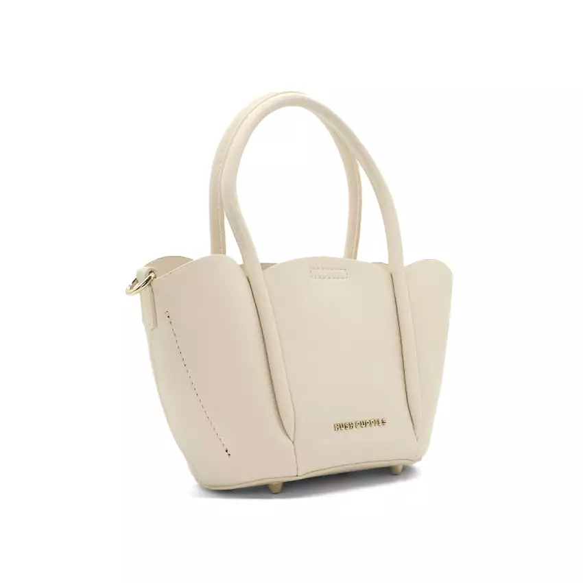 Petal Satchel (L) Women's Bag - Beige