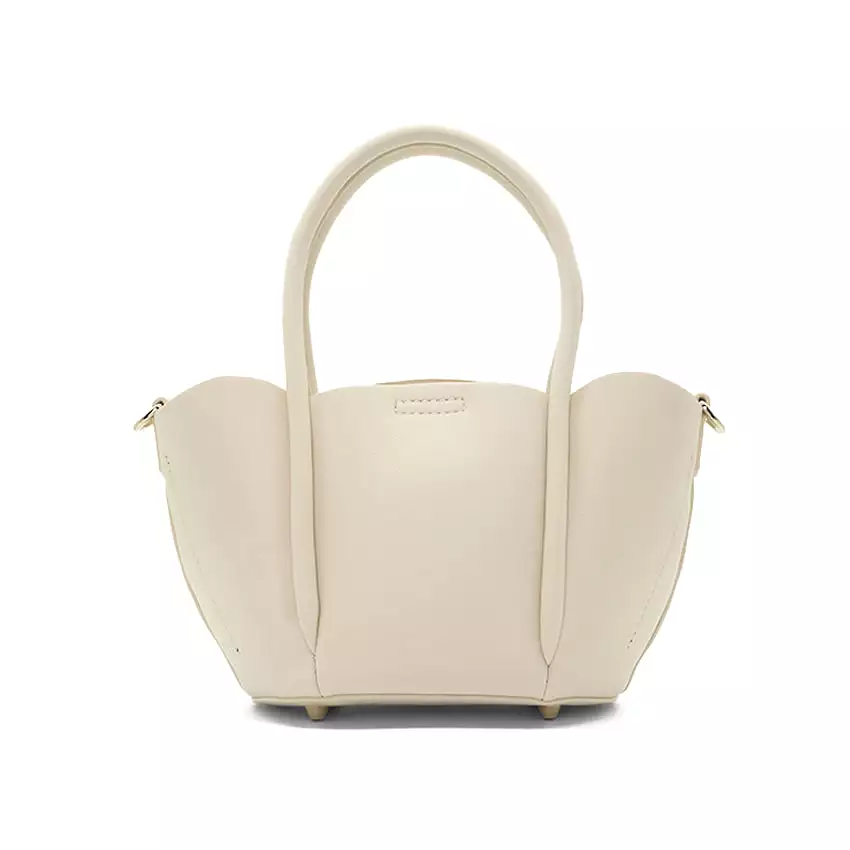 Petal Satchel (L) Women's Bag - Beige