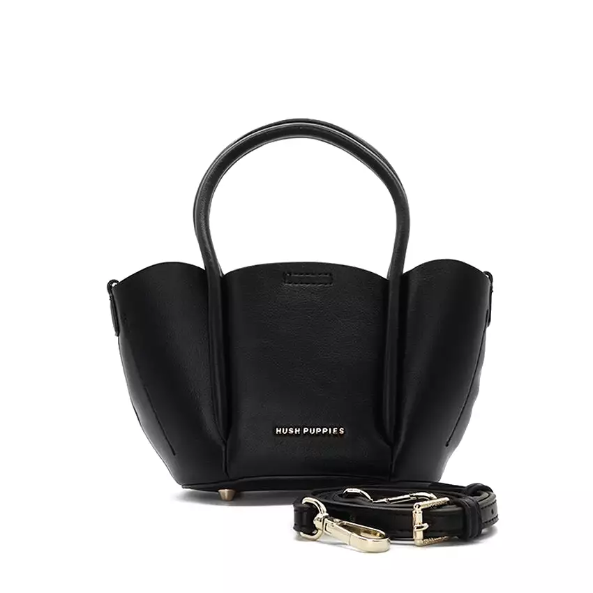 Petal Satchel (L) Women's Bag - Black