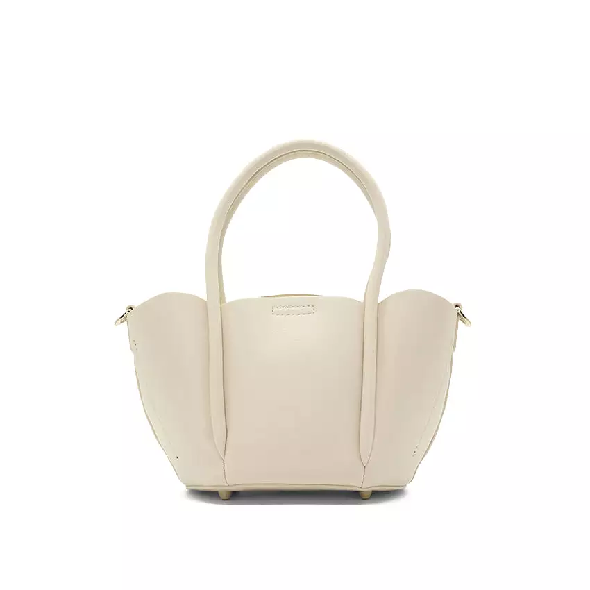 Petal Satchel (M) Women's Bag - Beige