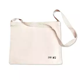 Phi Mu Sorority Messenger Bag with Cross Body Strap