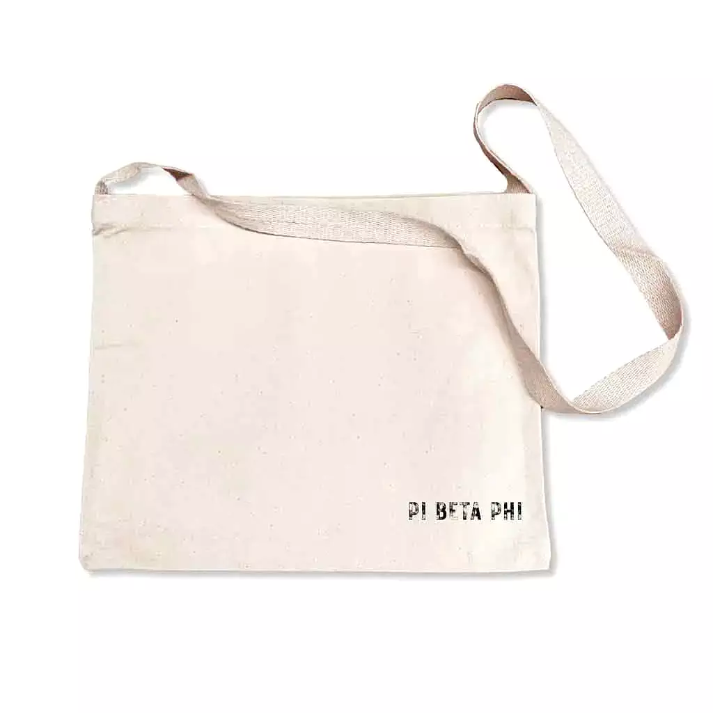 Pi Beta Phi Sorority Messenger Bag with Cross Body Strap