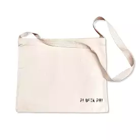 Pi Beta Phi Sorority Messenger Bag with Cross Body Strap