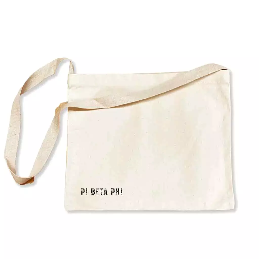 Pi Beta Phi Sorority Messenger Bag with Cross Body Strap