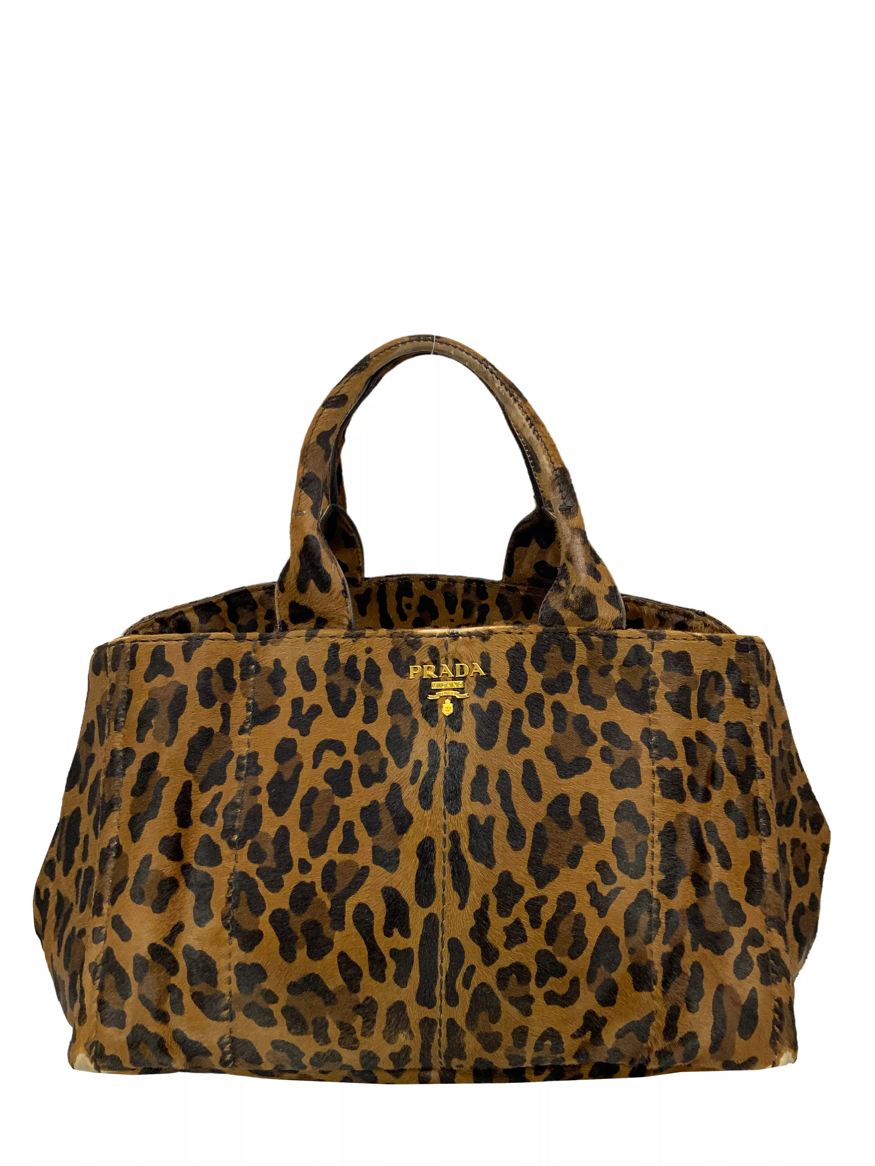 PRADA Cavallino Calf Hair Large Tote Bag