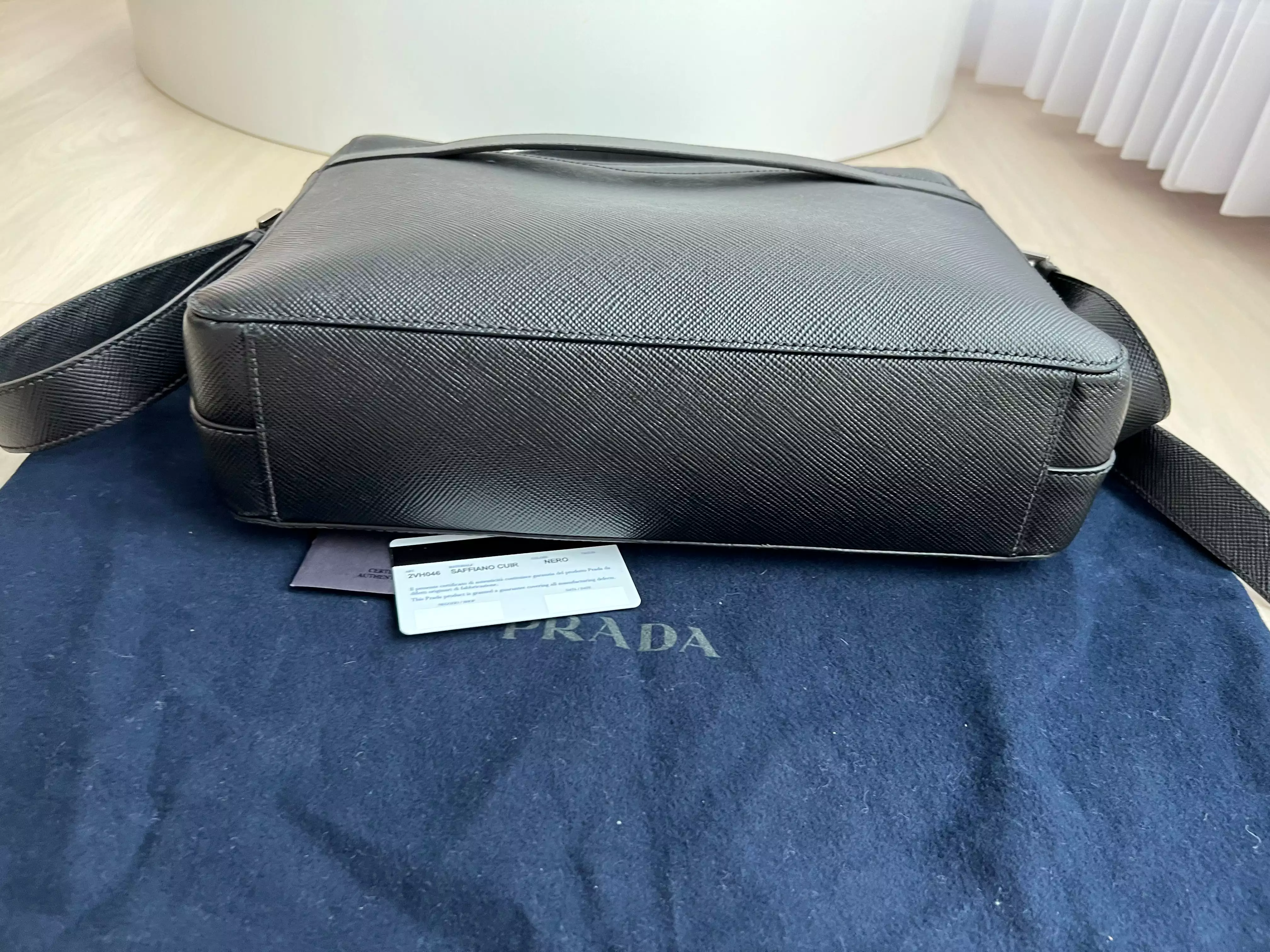 Prada Saffiano Leather Messenger Bag