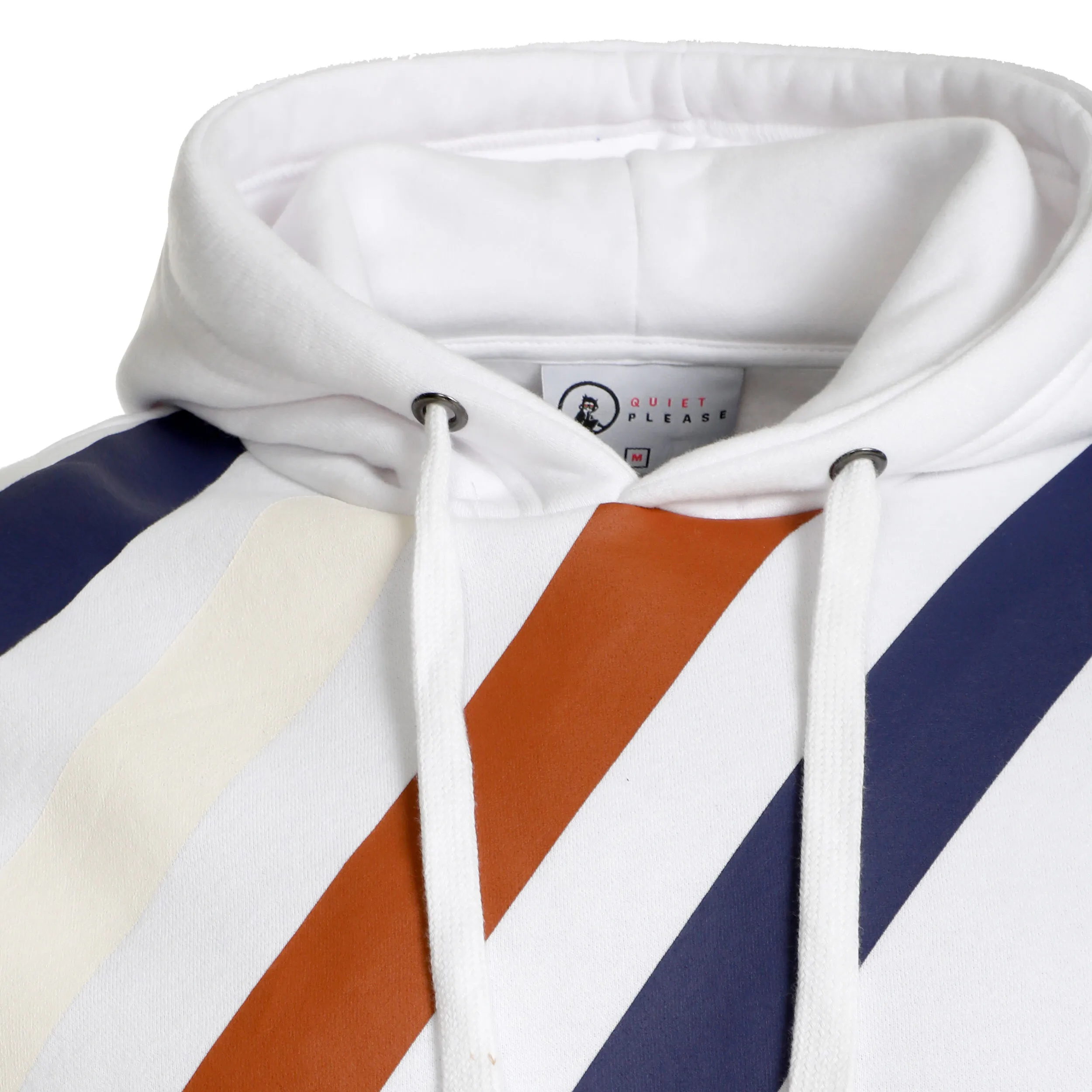 Quiet Please Retro Stripe Hoody Men