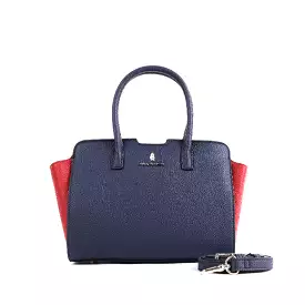 Rainie Satchel (M) Women's Bag - Navy/Red