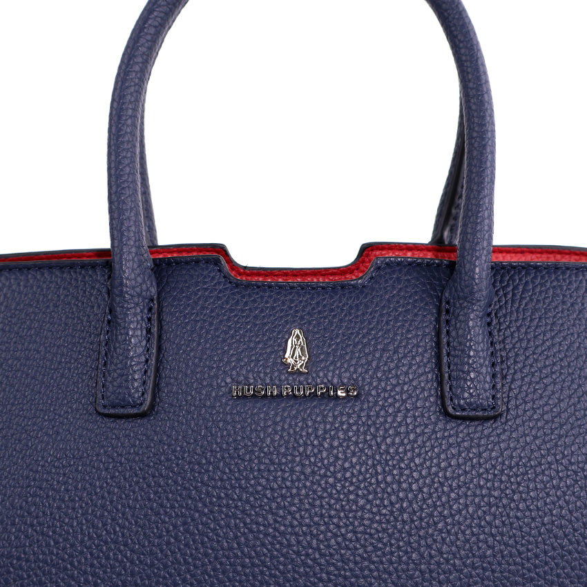 Rainie Satchel (M) Women's Bag - Navy/Red