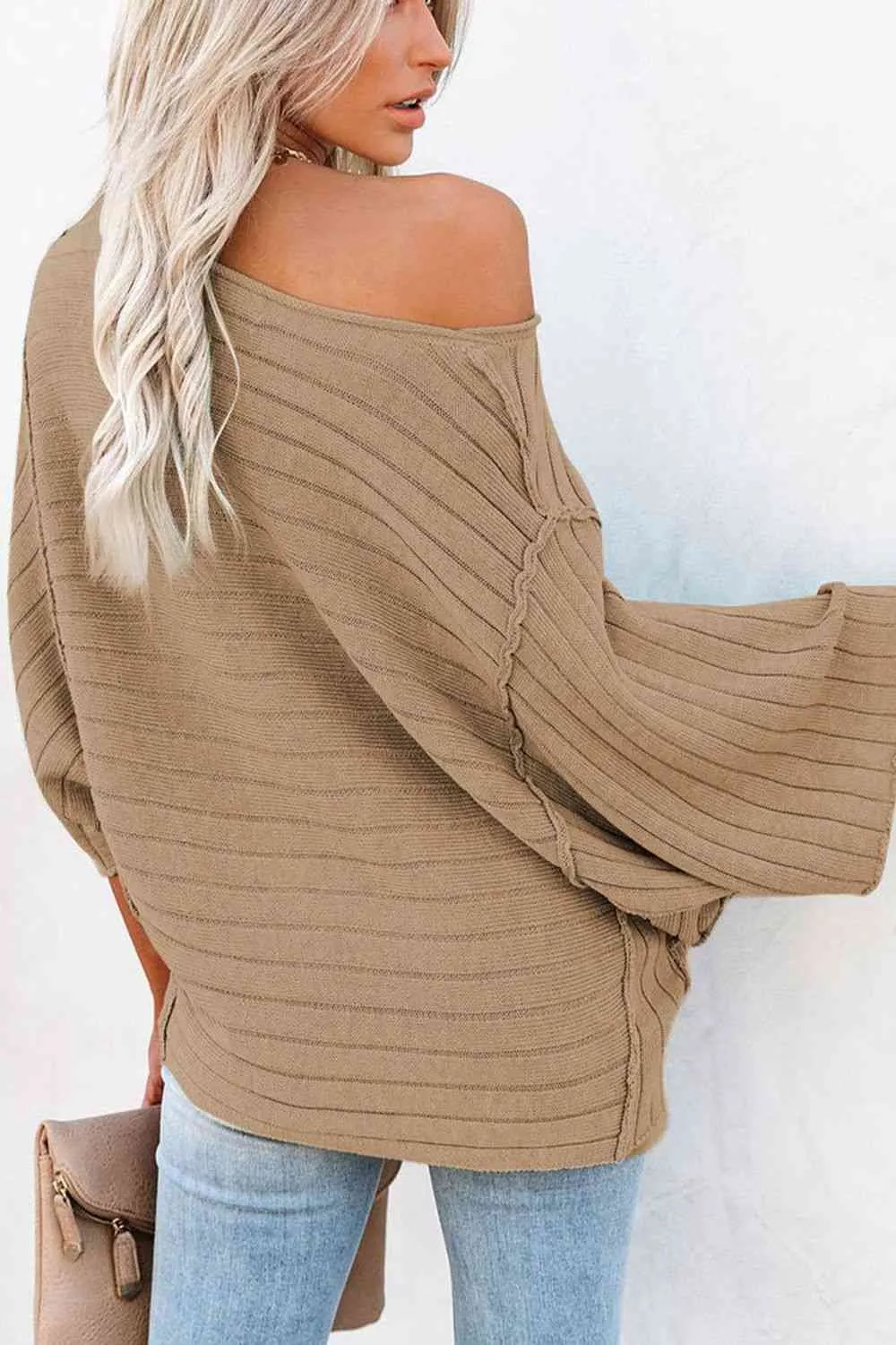 Round Neck Long Sleeve Knit Top