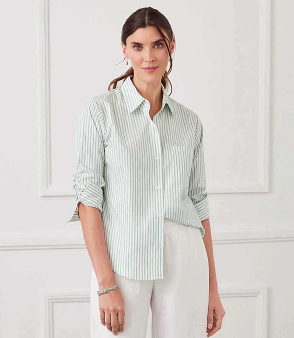 Ruched Sleeve Shirt