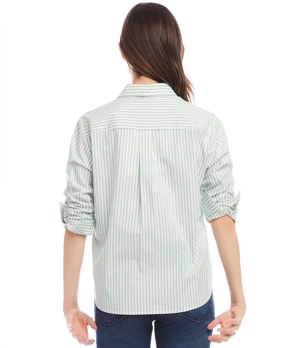 Ruched Sleeve Shirt