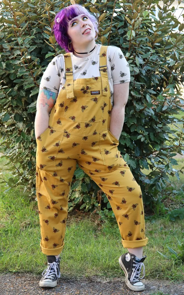 Run & Fly Bees Knees Stretch Twill Dungarees