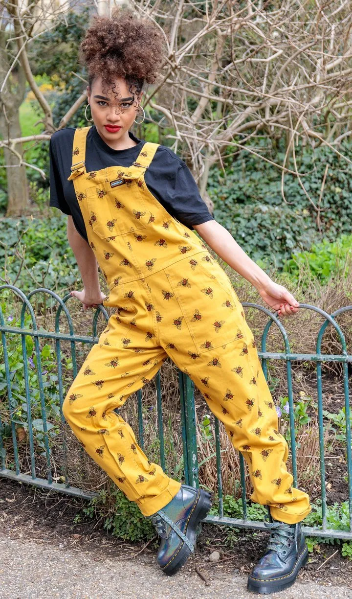 Run & Fly Bees Knees Stretch Twill Dungarees