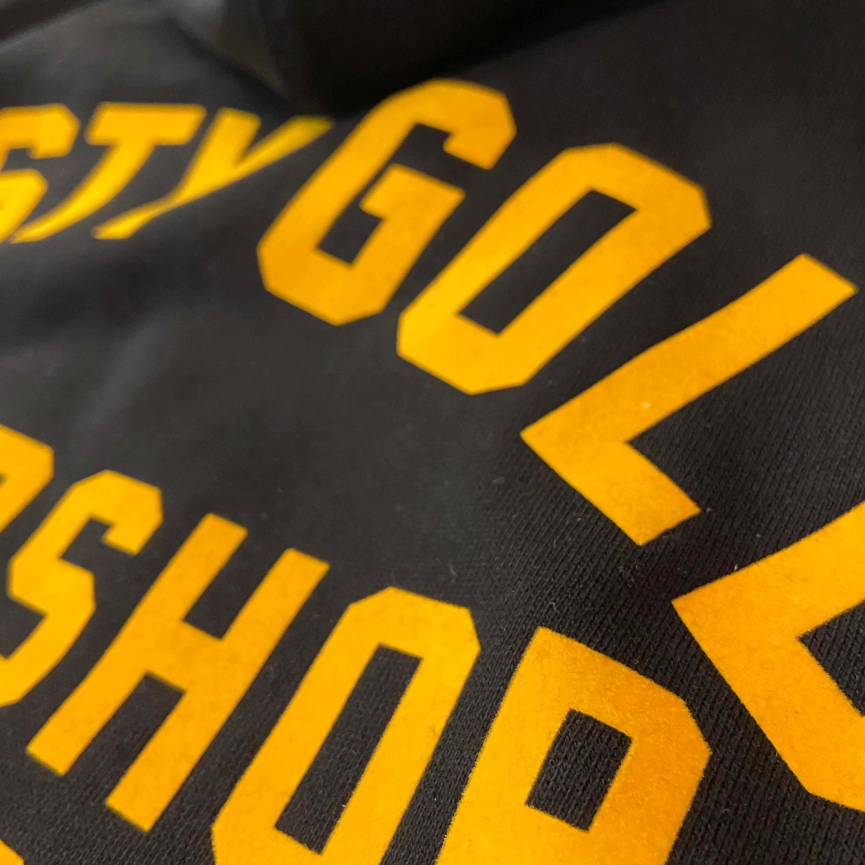 Rusty Race Hoodie Black & Gold