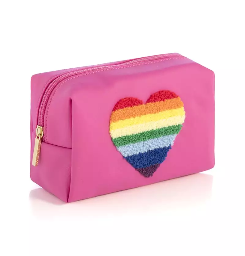 Shiraleah Joy Heart Cosmetic Case - Fuchsia