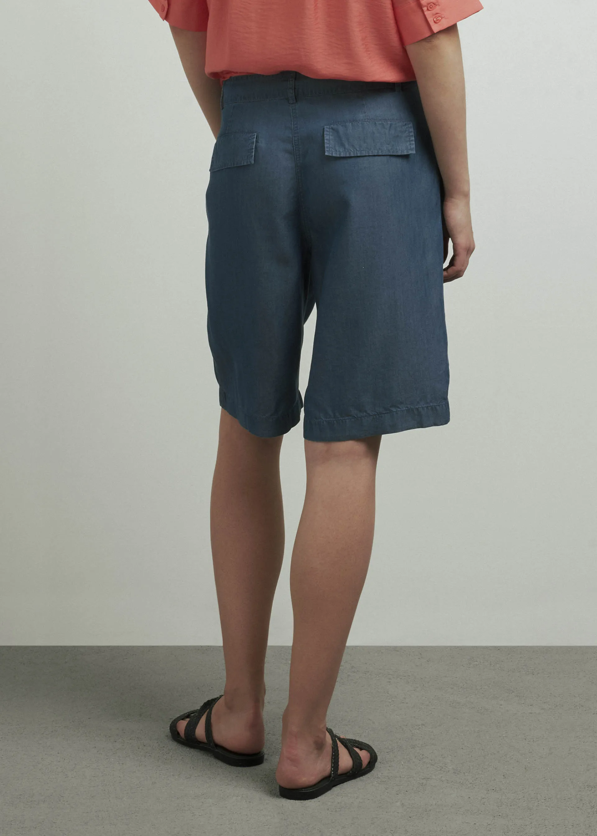 Shorts effetto denim