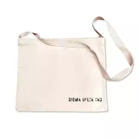 Sigma Delta Tau Sorority Messenger Bag with Cross Body Strap