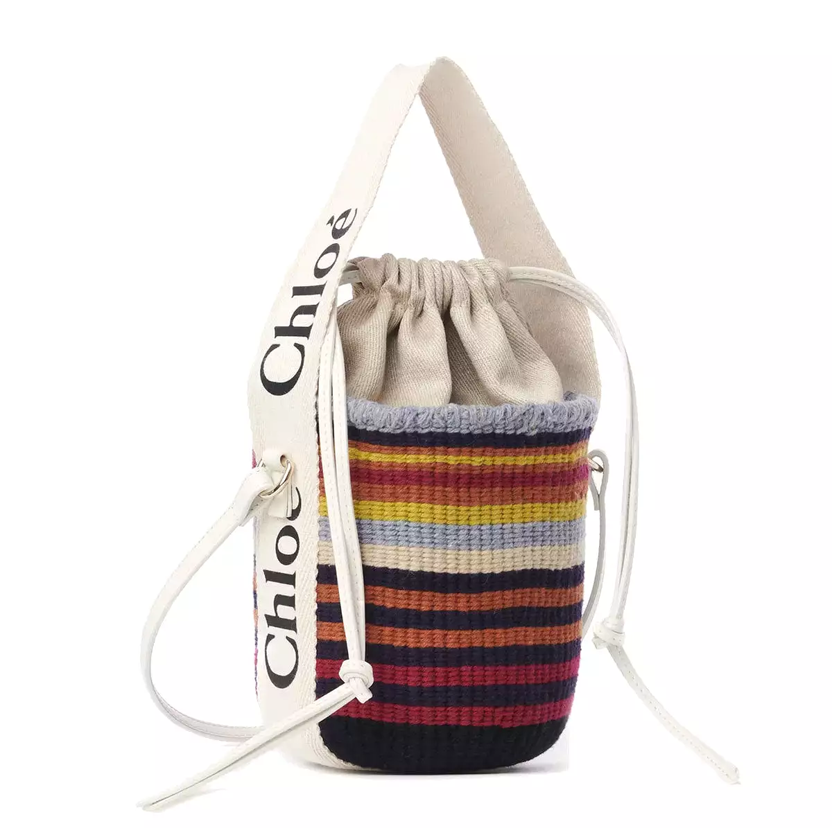 Small Striped Basket, Multi