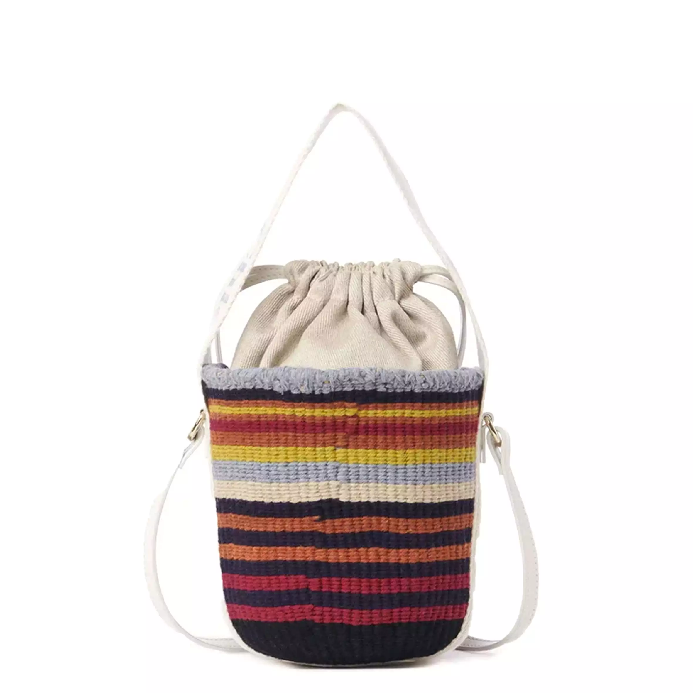 Small Striped Basket, Multi