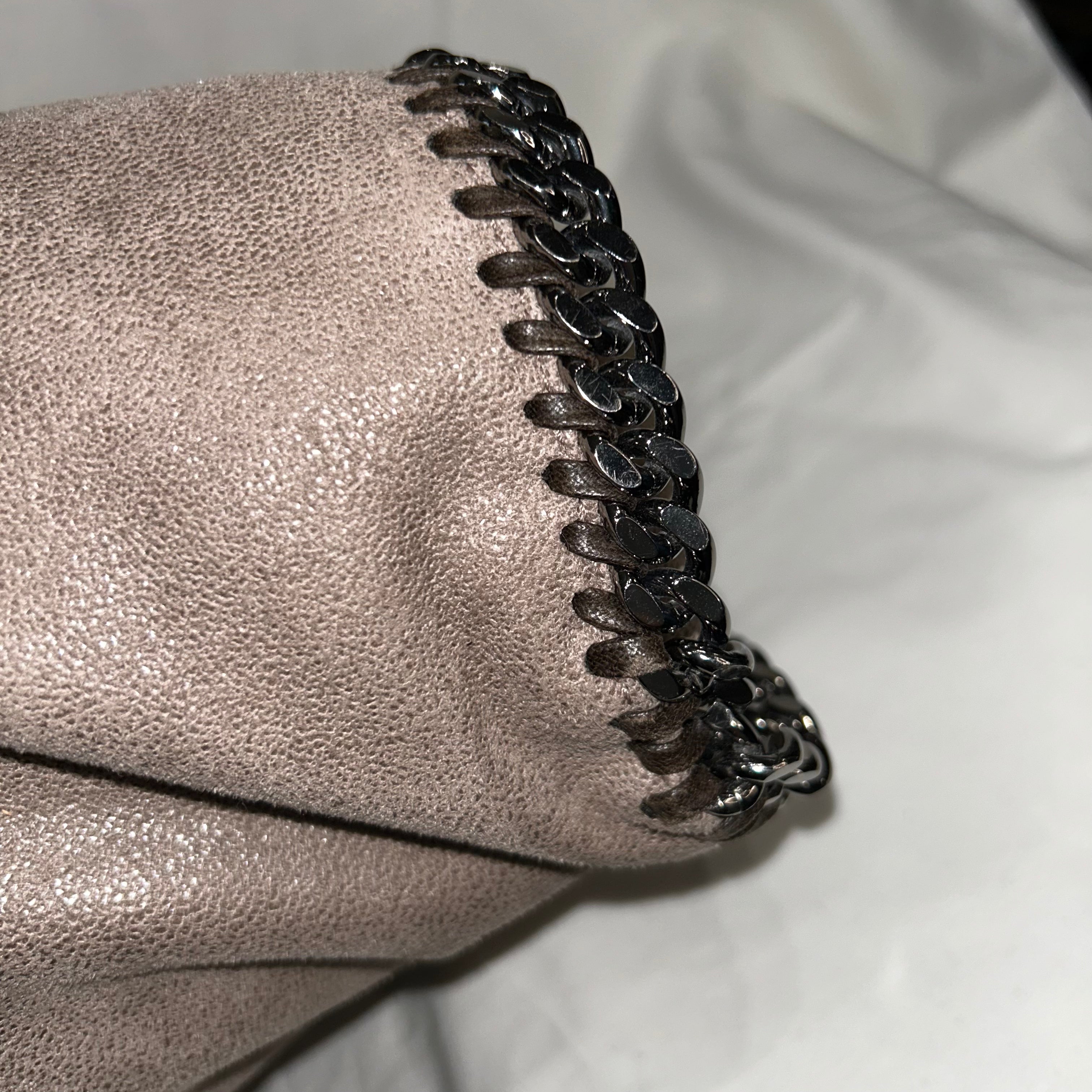 Stella McCartney 895 Large Taupe Falabella Shoulder Tote