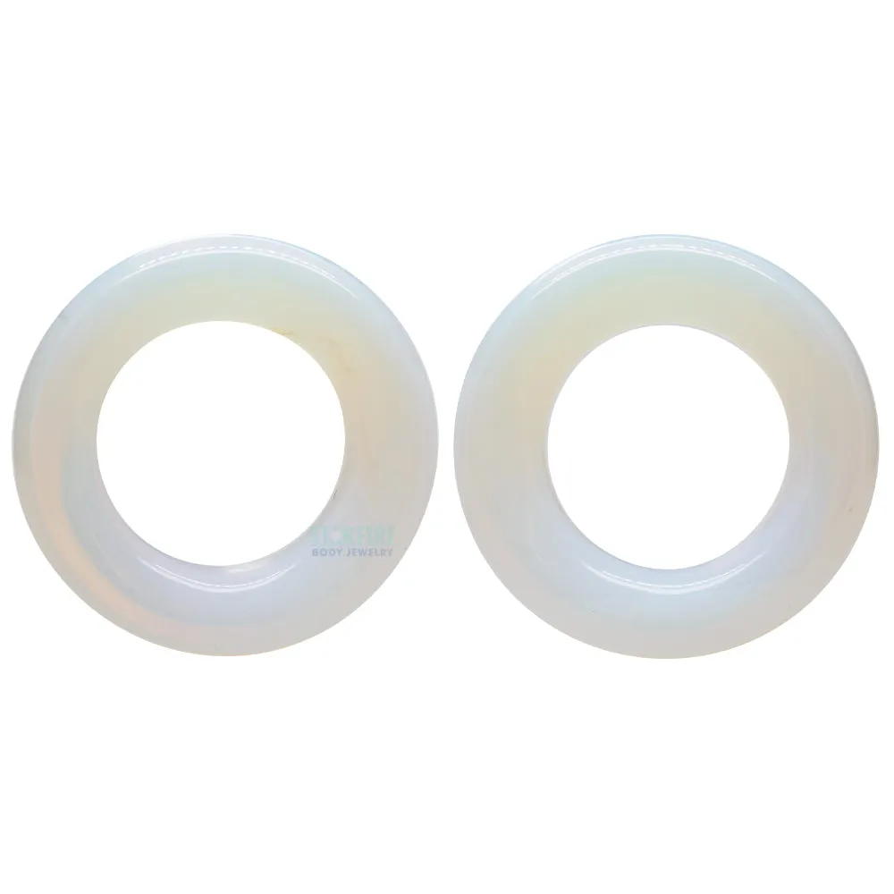 Stone Double Flare Eyelets - Opalite