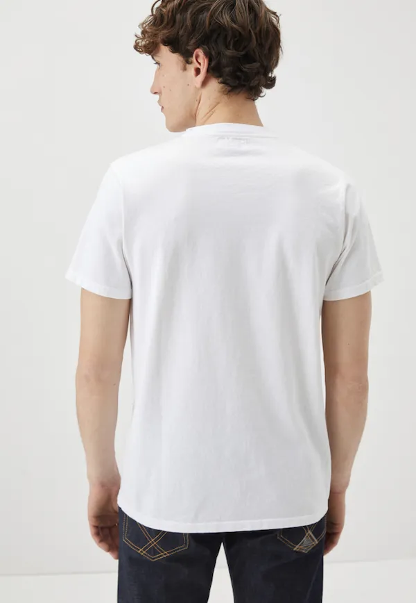 T-Shirt RoyRoger’s Pocket Man Heavy Jersey Cotone – New – Bianco