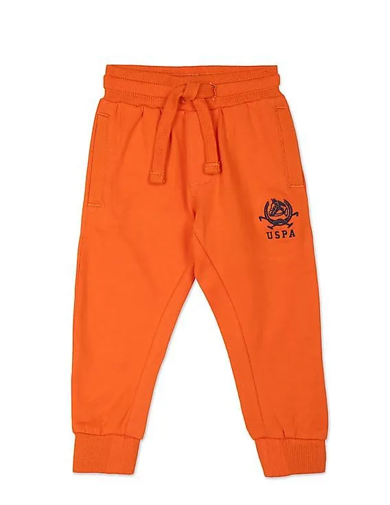 U.S. Polo Assn. Kids Drawstring Waist Solid Joggers